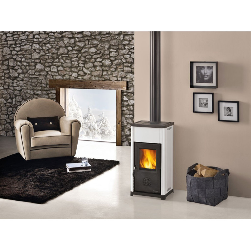 Wood Stove Tea White 8 Kw La Nordica Extraflame