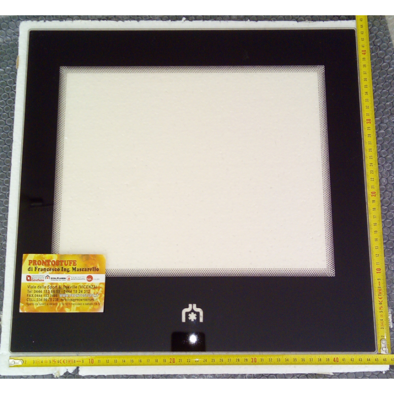 vetro inpellet 49 serigrafato edilkamin