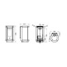 Dorica Wood Hp Metalcolor wood stove Thermorossi