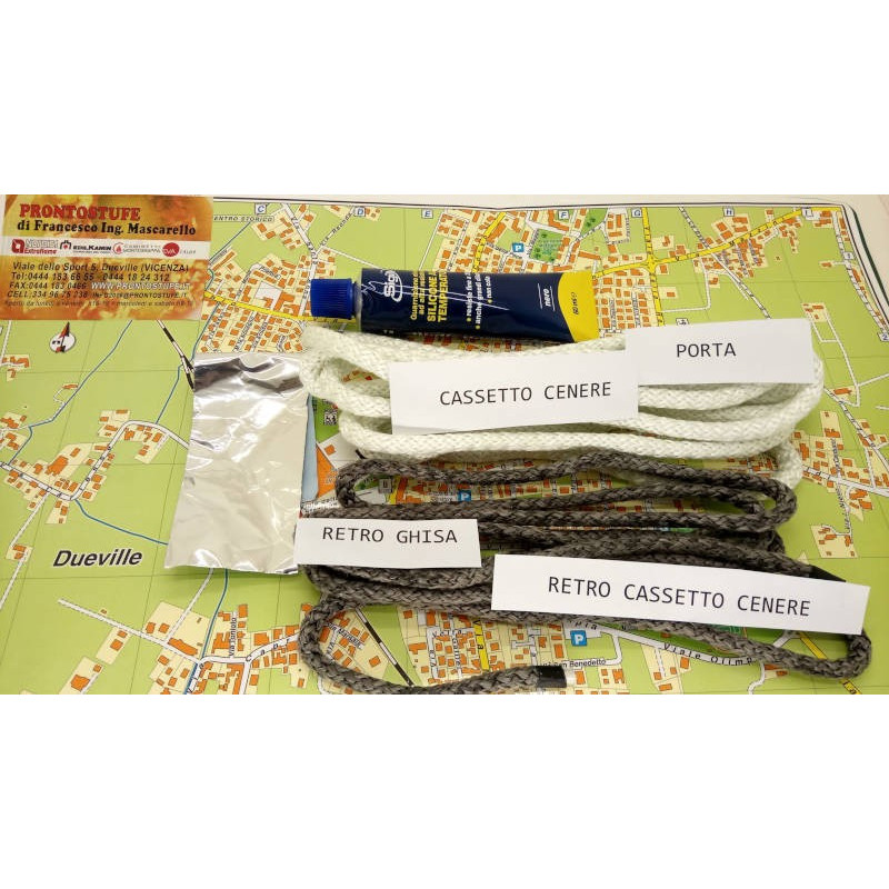 Gasket Kit for pellet Stove Bella and Bella Lux La Nordica Extraflame