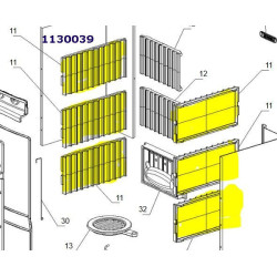 Cast iron refractory for combustion chamber junior super junior