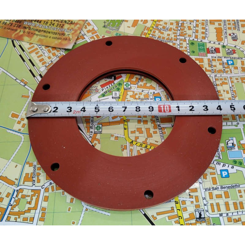 Red Silicone Gasket Diameter 140 mm