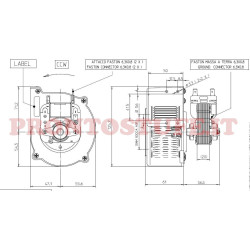 42 x 51 mm centrifugal fan 28 W 230 V  CF70