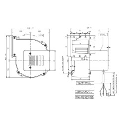 60 x 72 mm centrifugal fan 80W 230V CF 100