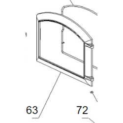 porta focolare nera per isotta la Nordica