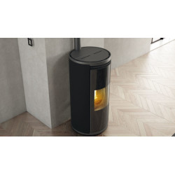 Pellet Stove Evia2 In steel White 7,9 KW Edilkamin - Mail For Discount
