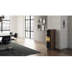 Pellet Stove Evia2 In steel White 7,9 KW Edilkamin - Mail For Discount