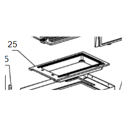 portagriglia in ghisa per romantica 3,5 la Nordica