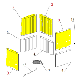 refrattario stufa major la Nordica