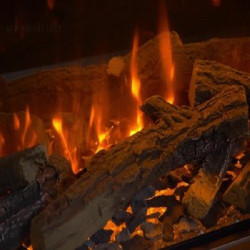 Effetto realisito combustione legna