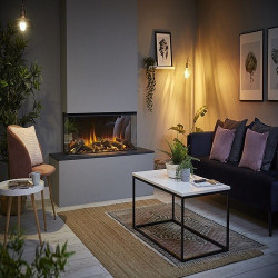 Offerta Camino led elettrico British Fire New Forest 1200, caminetto a led