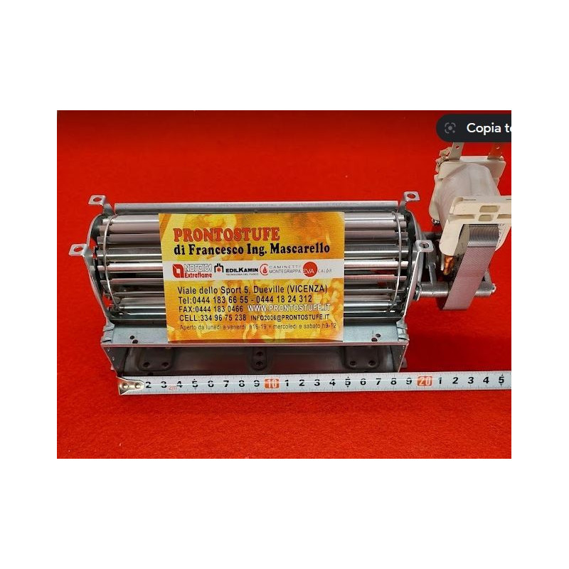 180 x 40 mm tangential fan, motor on right