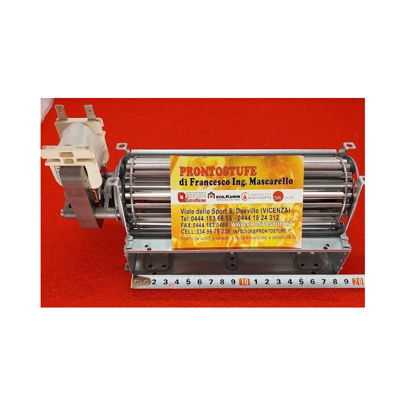 180 x 40 mm tangential fan, motor on LEFT