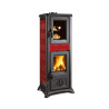 Gemma Forno 5.0 Ceramica stufa a Legna Bordeaux 7 kw La Nordica Extraflame