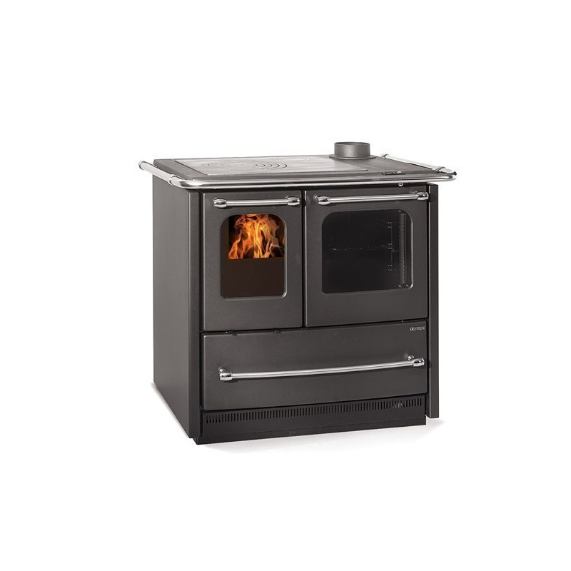 Wood burning cookers Sovrana Easy Evo 2.0 Black 7,5 Kw La Nordica Extraflame