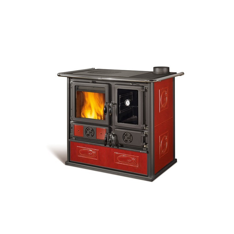 Wood burning cookers Rosa Reverse VST Liberty Bordeaux 8,1 kw la Nordica Extraflame