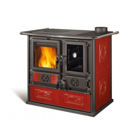 Wood burning cookers Rosa Reverse VST Liberty Bordeaux 8,1 kw la Nordica Extraflame