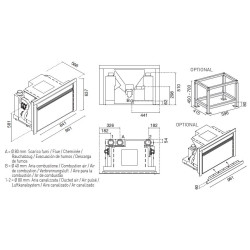 Inserto a Pellet Nico 11,5 Kw Eva Calor