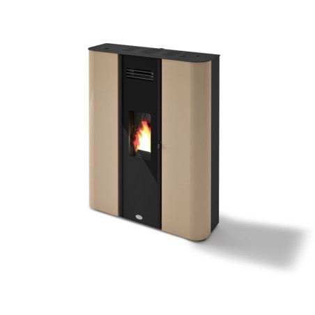 Pellet Stove hermetic Diletta dove grey 10,5 Kw Eva Calor