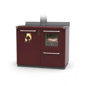 Bosky F30 ready to start with oven 30 wood thermocooker stove 21,4 kw Thermorossi