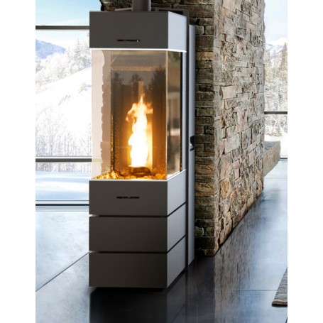 Bellavista S2 square plus pellet stove Thermorossi only for Italy
