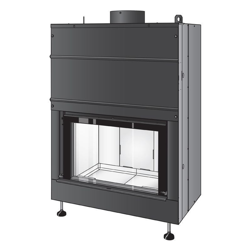 offerta Termocamino LIGHT 80-21S  Caminetti Montegrappa 21 kw caminetto idro