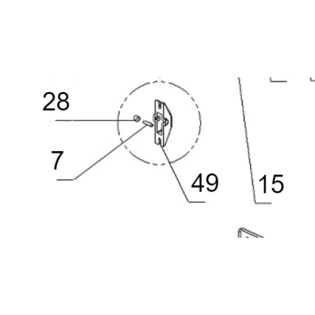 aggancio maniglia con spina e bussola rossella plus forno La Nordica