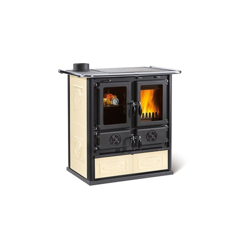 Wood burning cookers Rosetta sinistra BII Liberty Panna 7,3 kw la Nordica Extraflame