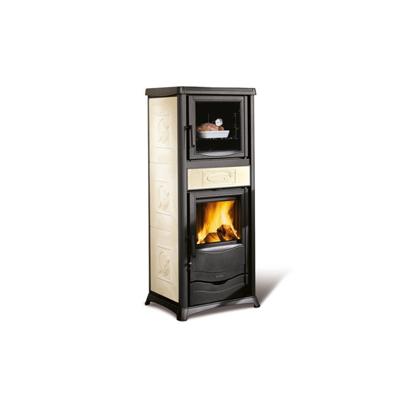 Rossella Plus Forno 5.0 Evo Liberty Panna 9.1 Wood-Burning Stove with Oven 9.1 kW La Nordica Extraflame