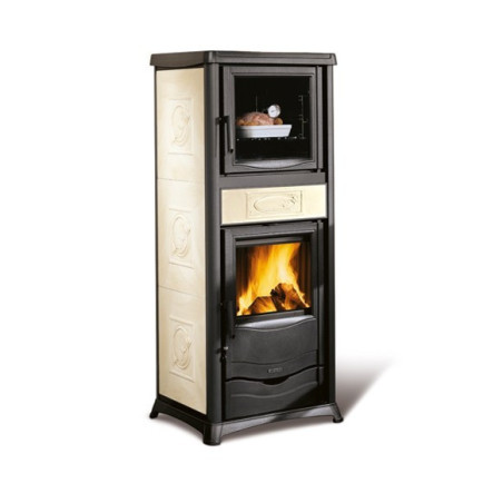 Rossella Plus Forno 5.0 Evo Liberty Panna 9.1 Wood-Burning Stove with Oven 9.1 kW La Nordica Extraflame