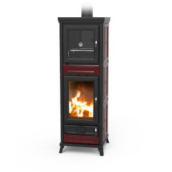 Stufa a legna Anna forno Bordeaux 13,8 Kw Thermorossi
