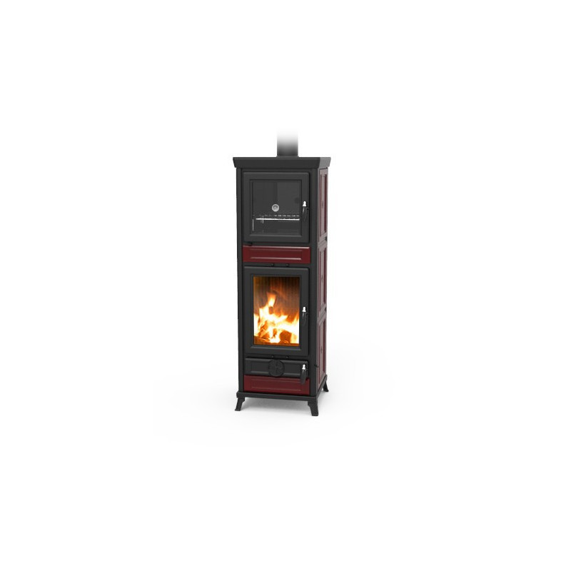 Stufa a legna Anna forno Bordeaux 13,8 Kw Thermorossi