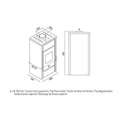 Ester  Eva calor wood stove 7kw