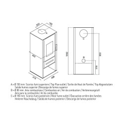 Livia Eva calor wood stove 8kw