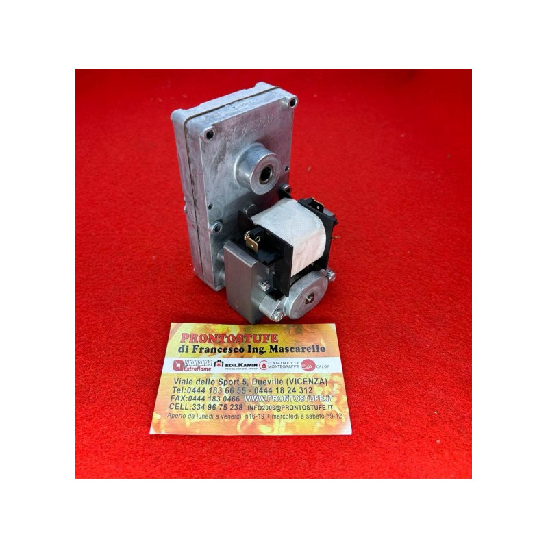 MOTORIDUTTORE 1,5 RPM PER STUFE A PELLET DEVILLE – ALBERO 8,5 MM, 220V, COPPIA 30 NM
