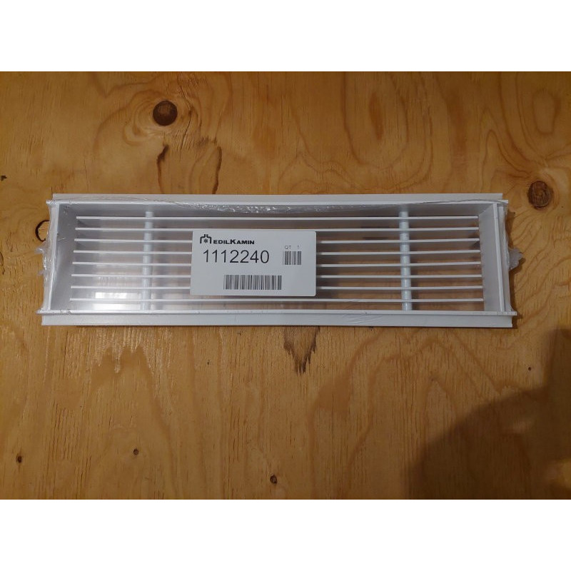 Bocchetta 36x9cm Aria Calda semplice Edilkamin bianco opaco