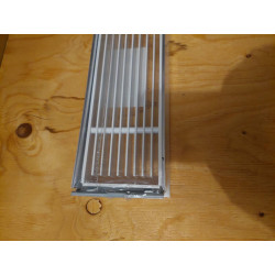 Bocchetta 36x9cm Aria Calda semplice Edilkamin bianco opaco