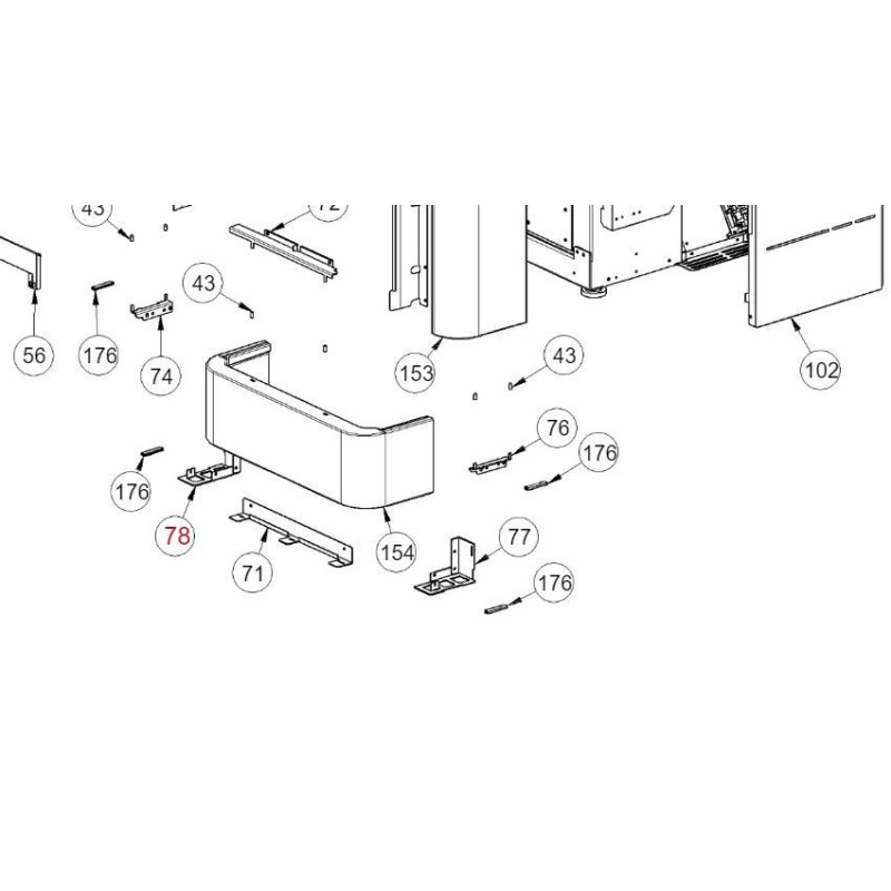 Galvanized bracket majolica support Lucia La Nordica Extraflame Brunella Da Zotto