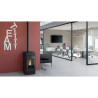 Pellet Stove Yana Ceramic Black 6,9 KW Edilkamin - Mail for discount