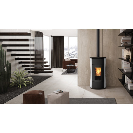 Pellet stove Cherie 9 Evo white ductable 9,3 Kw Edilkamin - Mail for Discount