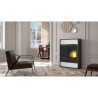 Pellet Stove Bild Up In Ceramic White 9,1 KW Edilkamin - Mail For Discount