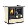 Wood Burning Cooker Rosa 5.0 VST Liberty Panna 8,8 Kw La Nordica Extraflame