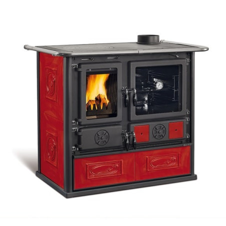Cucina a Legna Rosa 5.0 VST Liberty Bordeaux 8,8 Kw La Nordica Extraflame