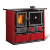 Wood Burning Cooker Rosa 5.0 VST Maiolica Bordeaux 8,8 Kw La Nordica Extraflame