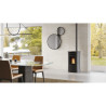 Pellet Stove Dania Air Tight 6 Kw sealed chamber Grey Edilkamin - Da Scontare