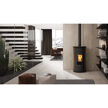 Pellet Stove Cherie 9 Evo ATC Airtight Chamber Bronze 9 Kw Edilkamin