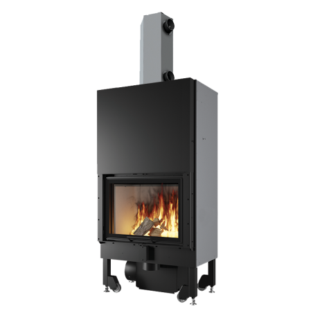 Wood Fireplace Blokk 70 T Bianco Edilkamin