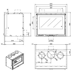Arc 65 wood insert by Rocal