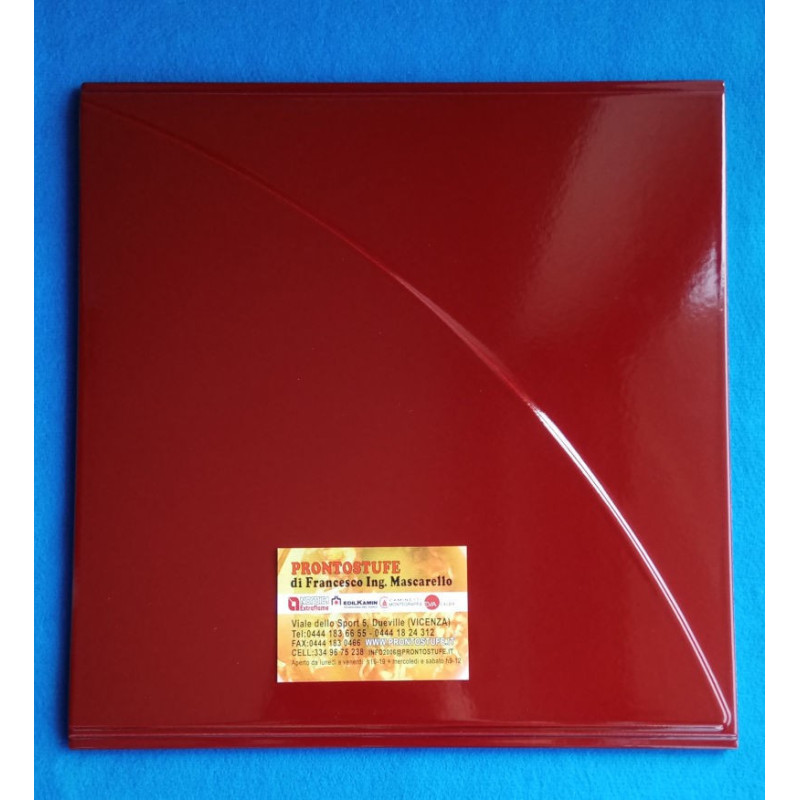 Maiolica Laterale DX Preziosa La Nordica Extraflame Bordeaux