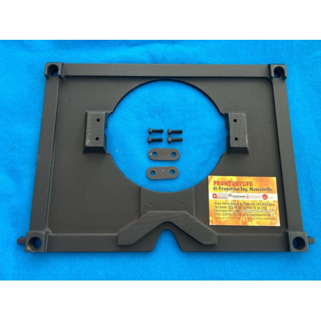 piastra convogliatore senza serranda con viti e clip Edilkamin